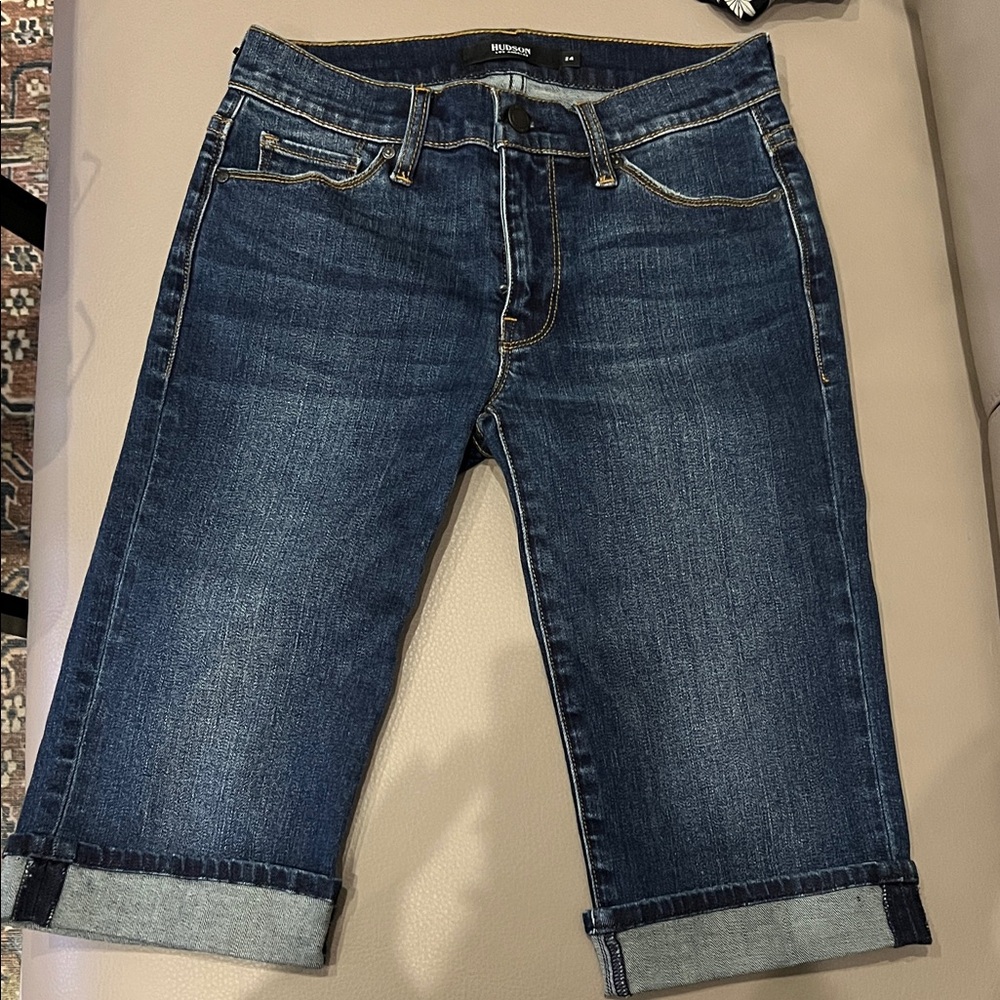 Women's Hudson Denim Long Shorts, 24